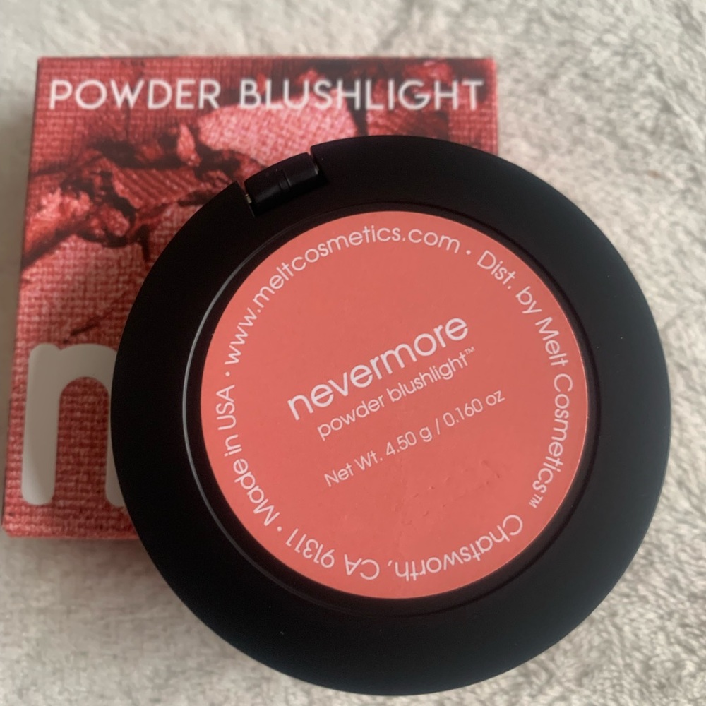 Melt Cosmetics Blush Light Powder Blush Nevermore BNIB - Picture 6 of 14